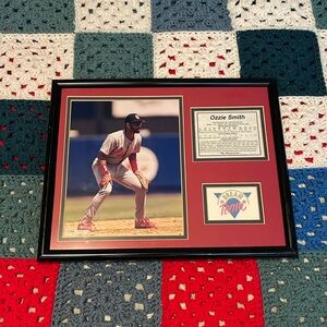 ⚾️ Cardinals Ozzie Smith Dream Team Framed MLB Photo & Stat Display 11.5x15"